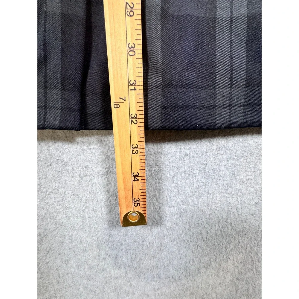 Jos A Bank Mens Plaid Tuxedo Jacket Black Satin Lapel Formal Blazer Wool Blend